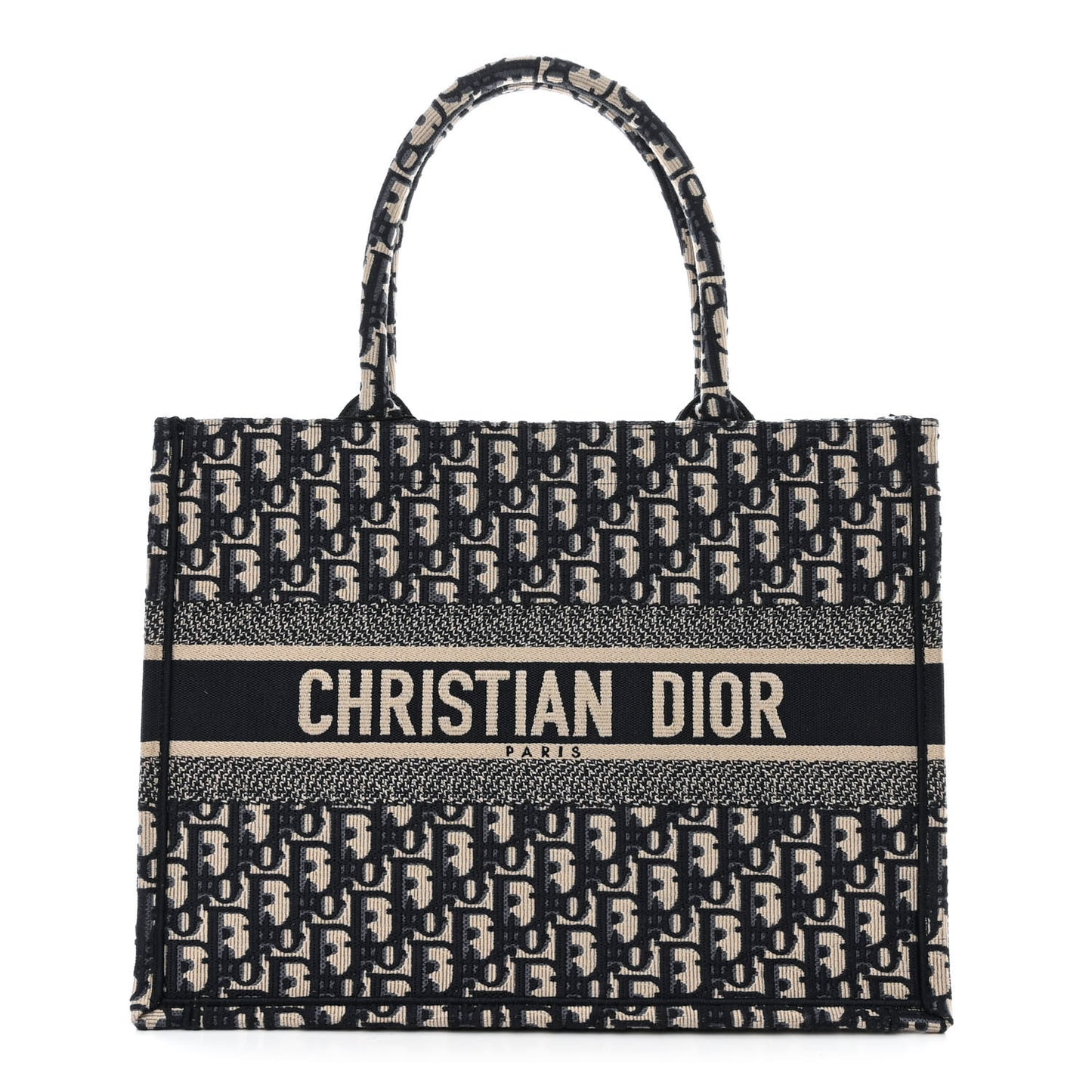 Oblique Medium Book Tote Blue Multicolor