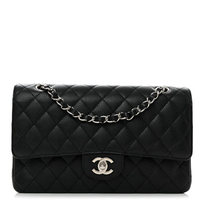 Chanel Caviar Quilted Medium Double Flap Black 1 of 12