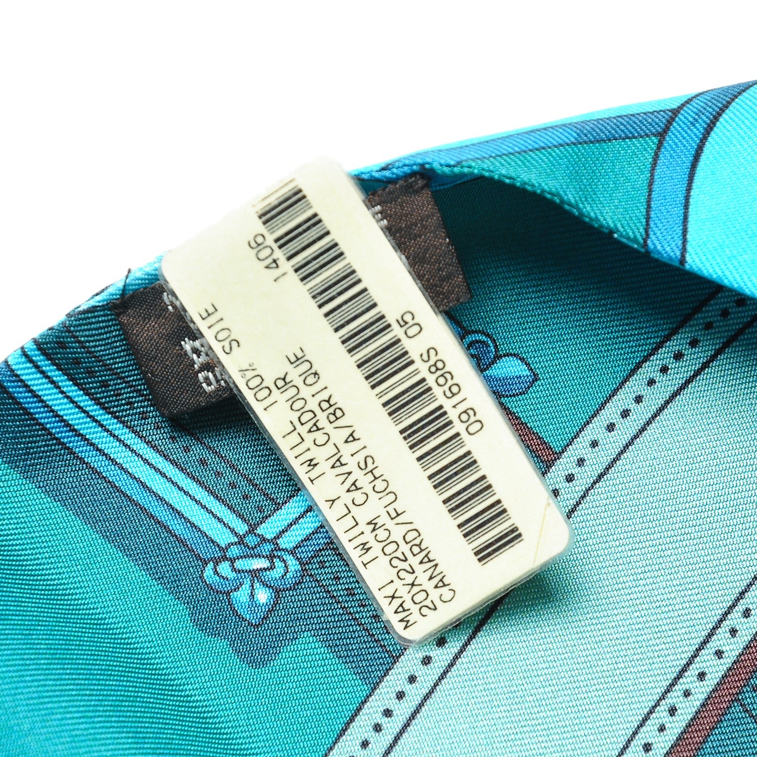 Hermes Silk Cavalcadour Maxi Twilly Canard Fuchsia Brique 4 of 5