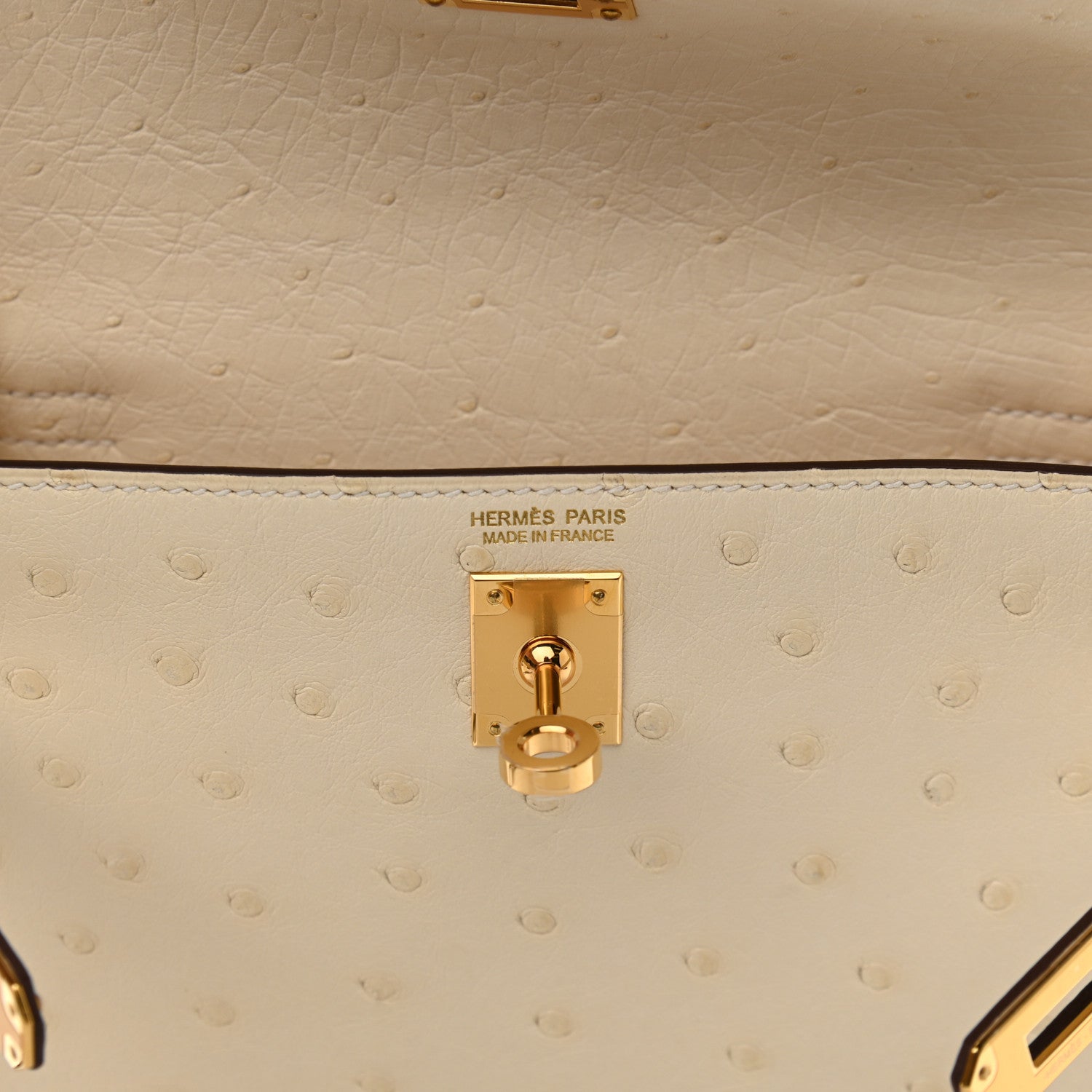 Hermes Ostrich Kelly Danse II Belt Bag Nata 6 of 10