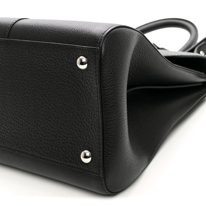 Delvaux Grained Calfskin MM Brillant Satchel Black 10 of 10
