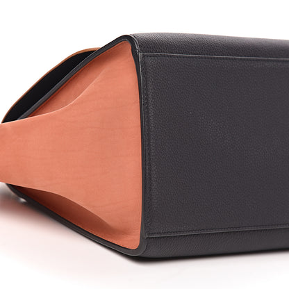 Celine Spazzolato Calfskin Nubuck Small Tri-color Trapeze Nude 9 of 10
