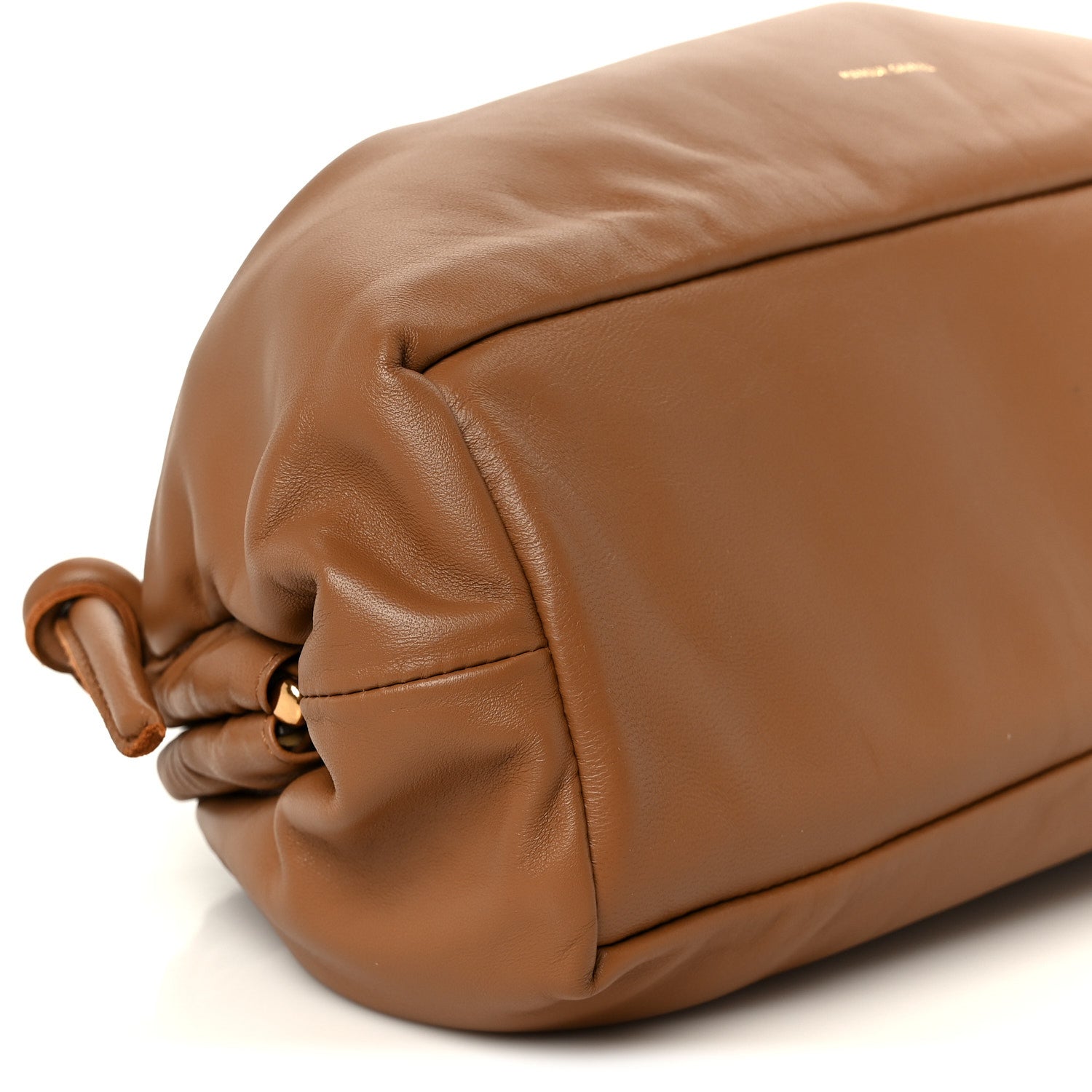 Mansur Gavriel Lambskin Cloud Mini Clutch Caramel 9 of 10