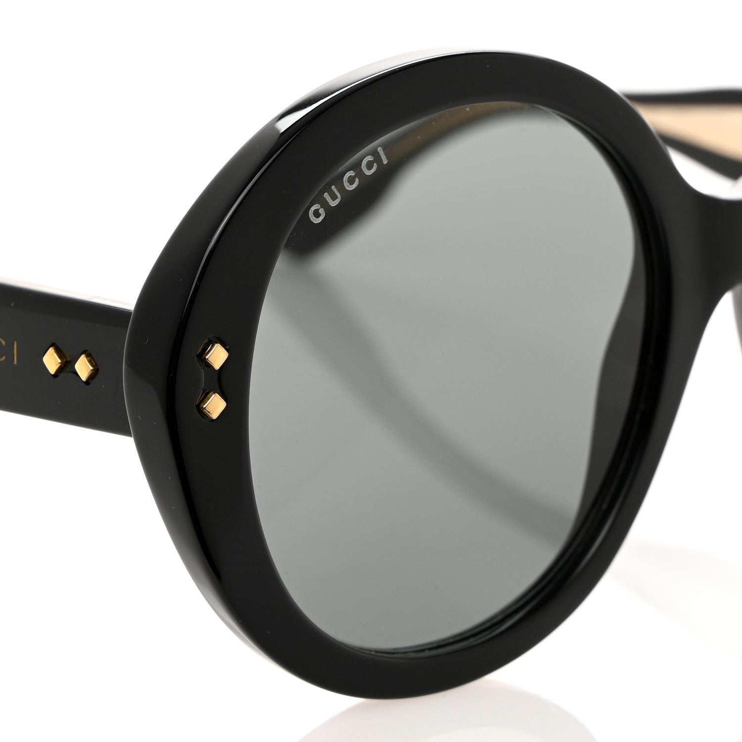 Gucci Acetate Round Sunglasses GG1081S Black 7 of 8