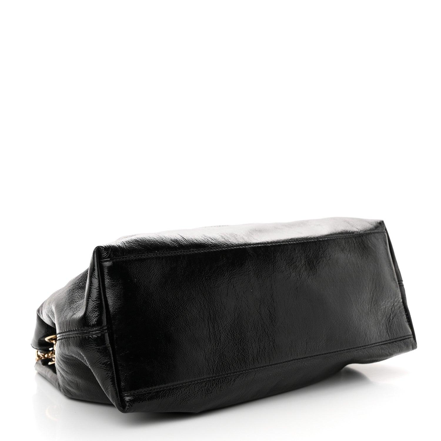 Gucci Patent Medium Soho Chain Shoulder Bag Black 4 of 10