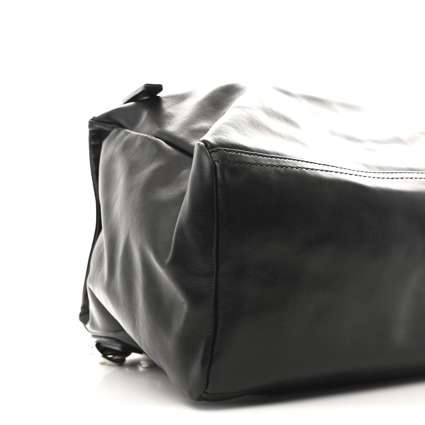 Calfskin Medium Pandora Logo Strap Black