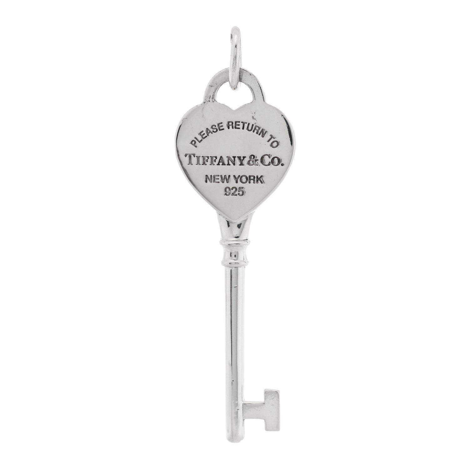 Tiffany Sterling Silver Return To Tiffany Heart Key Pendant 1 of 3