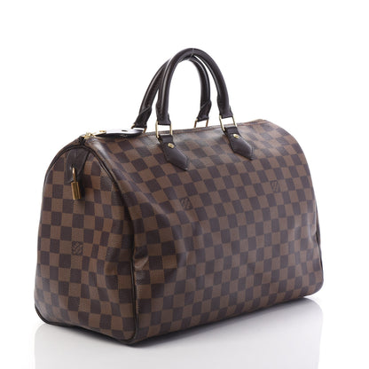 Louis Vuitton Damier Ebene Speedy 35 3 of 10