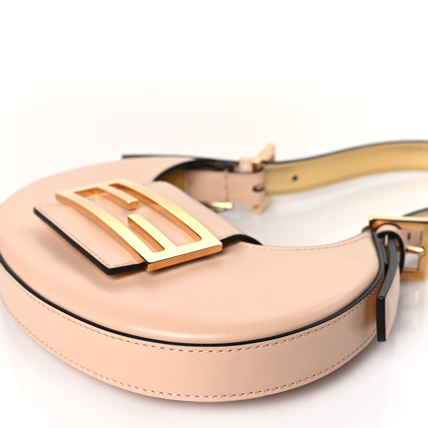 Vitello King Mini Cookie Hobo Bag Light Rose