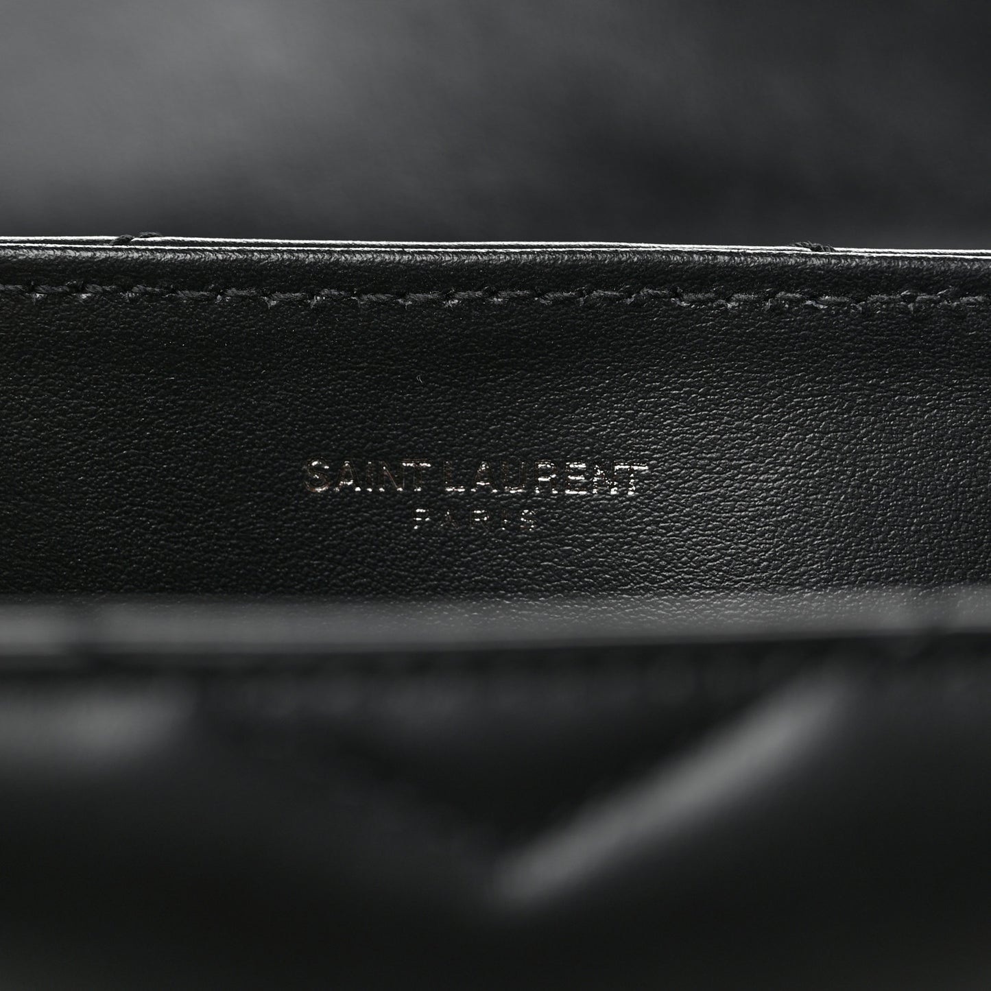 Calfskin Y Quilted Monogram Small Loulou Chain Satchel Black