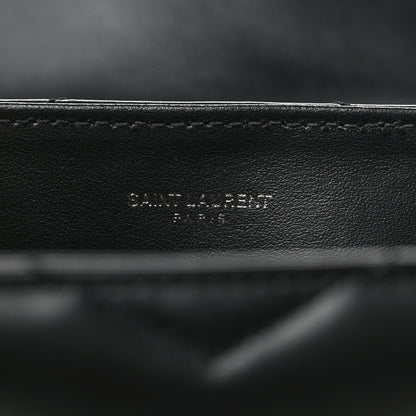 Saint Laurent Calfskin Y Quilted Monogram Small Loulou Chain Satchel Black 7 of 9