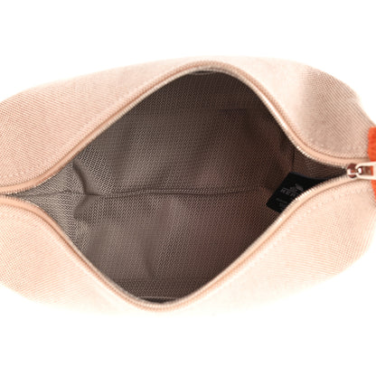 Hermes Canvas Small Bride-A-Brac Pouch Natural Orange 5 of 9