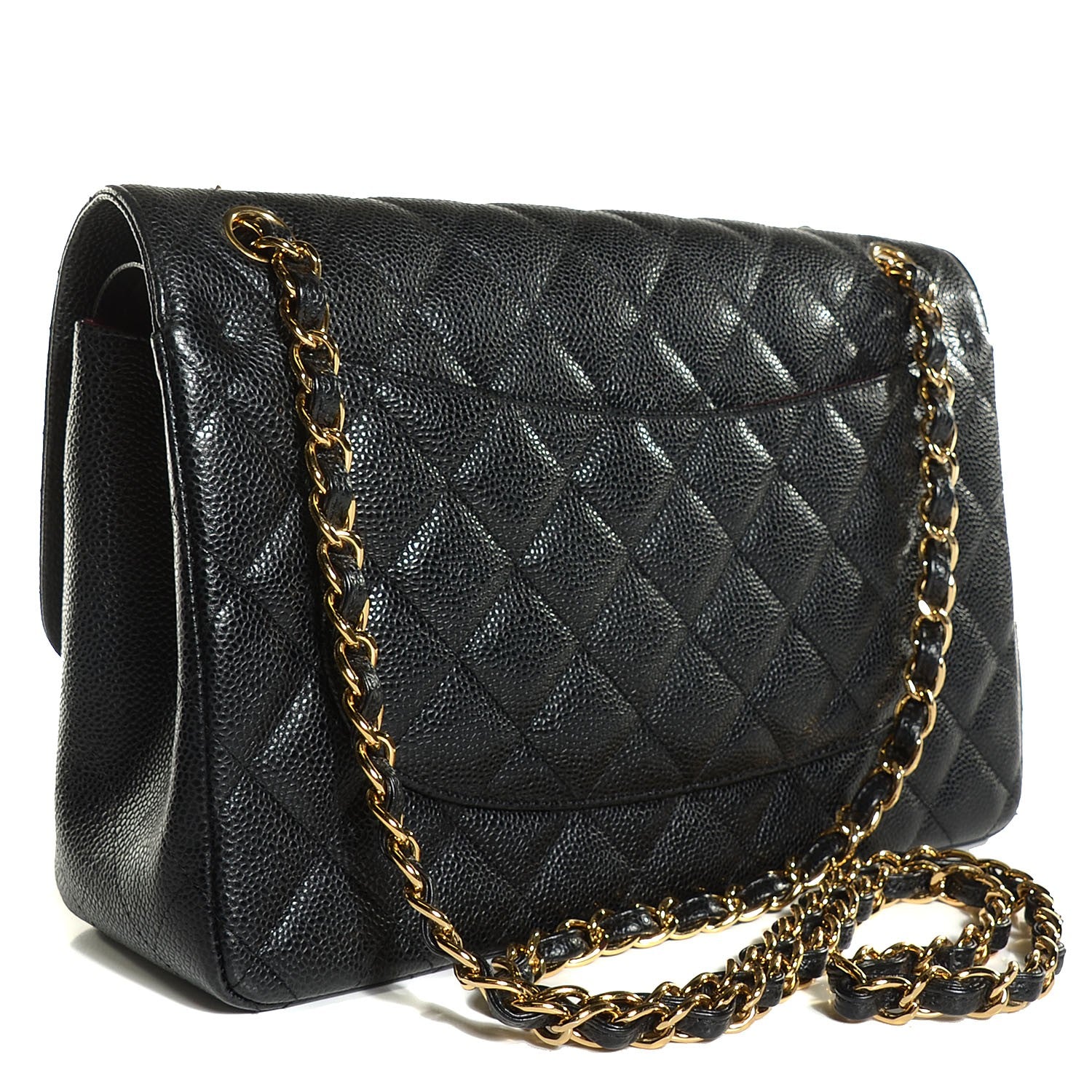 Chanel Caviar Quilted Jumbo Double Flap Black 3 of 8