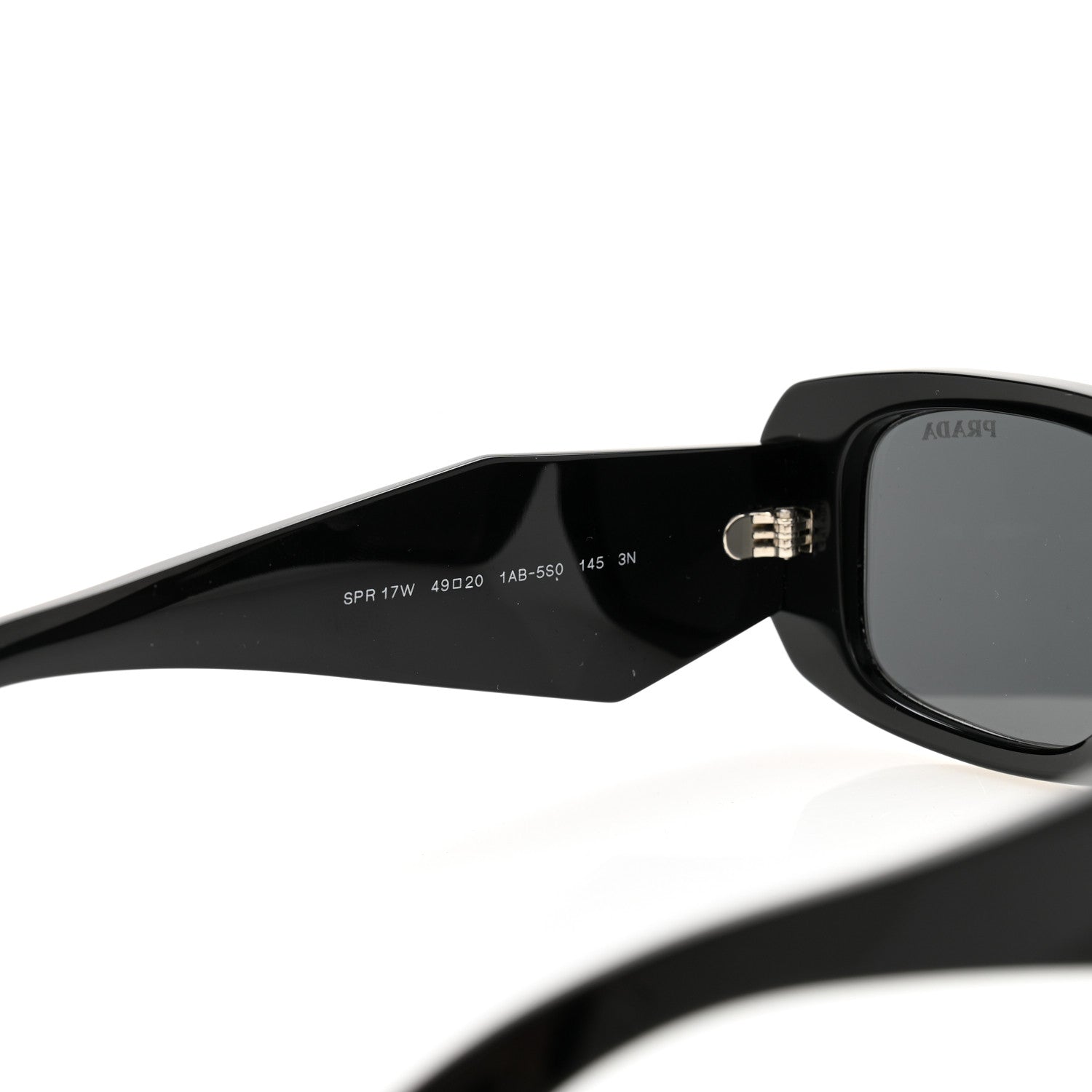 Prada Acetate Symbole Sunglasses SPR 17W Black 6 of 8