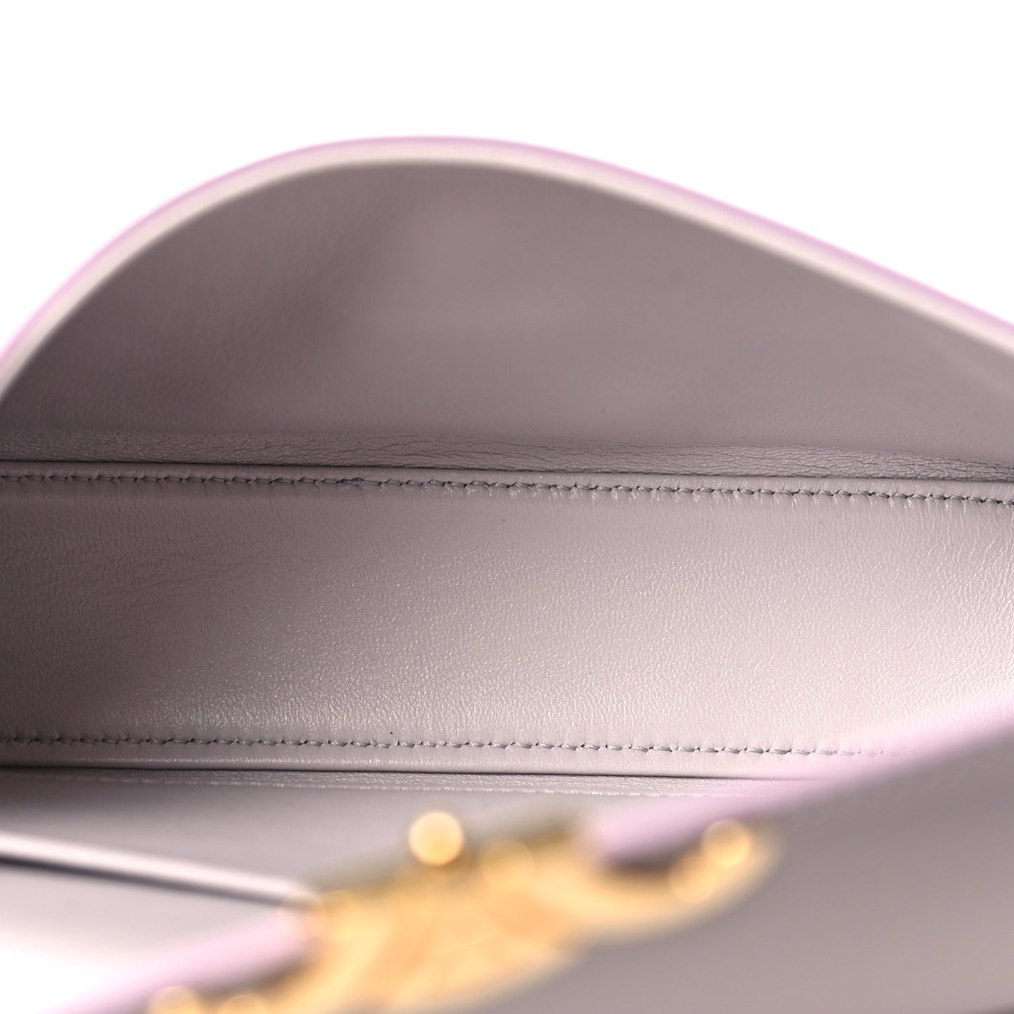 Shiny Calfskin Triomphe Shoulder Bag Light Lilac