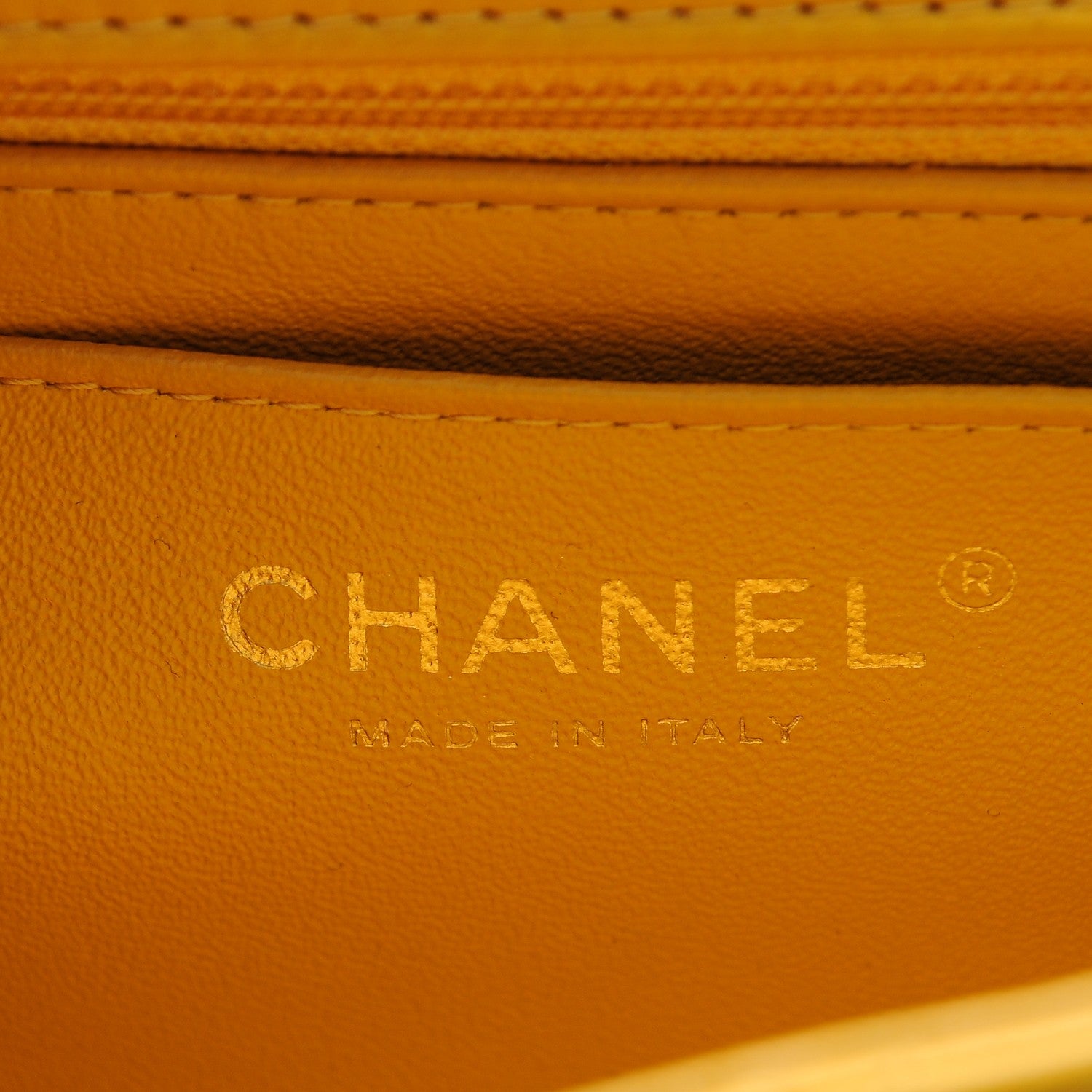 Chanel Lambskin Quilted Mini Rectangular Flap Yellow 6 of 7