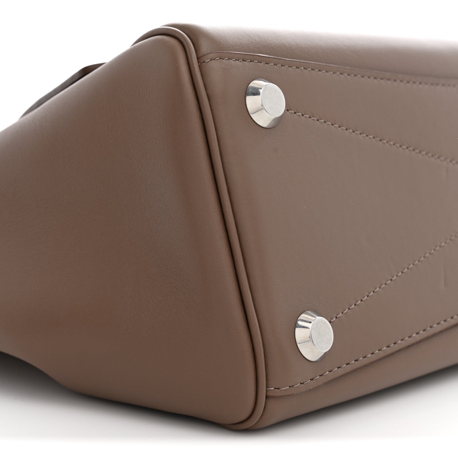 Balenciaga Smooth Calfskin Small Bel Air Carry All Bag Taupe 7 of 8
