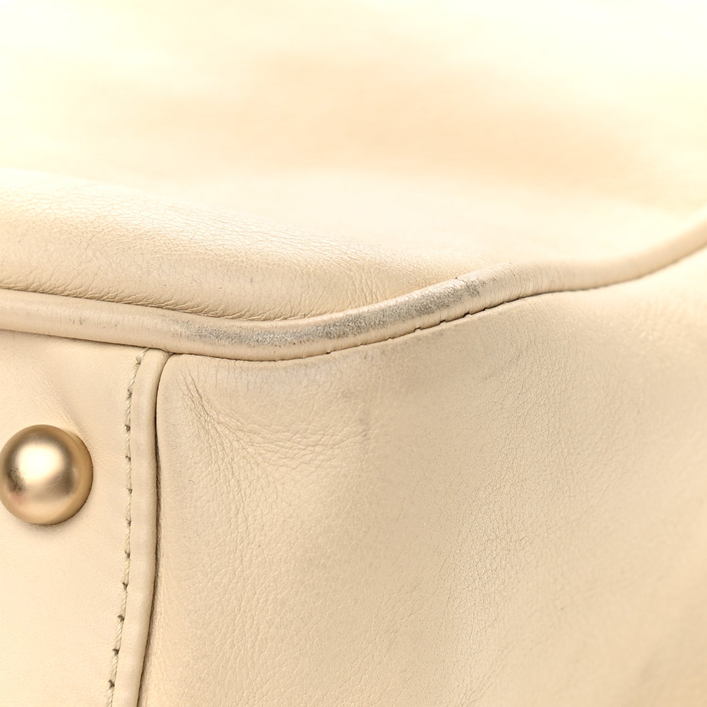 Lambskin Camellia Tote Beige