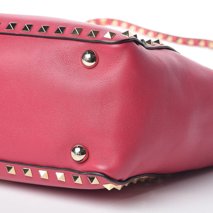 Valentino Garavani Vitello Small Rockstud Tote Cyclamin 7 of 10