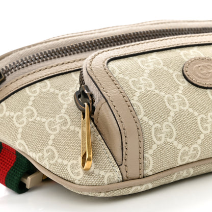 Gucci GG Supreme Monogram Textured Calfskin Web Retro Interlocking G Belt Bag Beige Mystic White Oatmeal 9 of 14