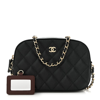 Chanel Caviar Quilted Vanity With Chain Black 3 of 13