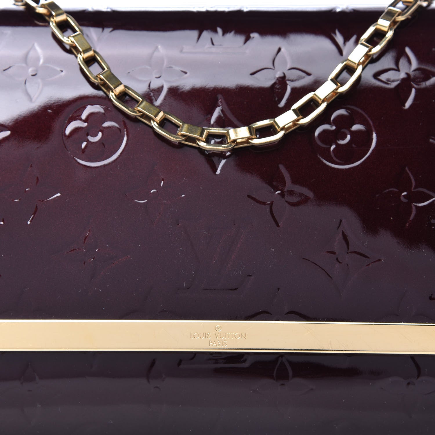 Louis Vuitton Vernis Ana Clutch Amarante 9 of 9