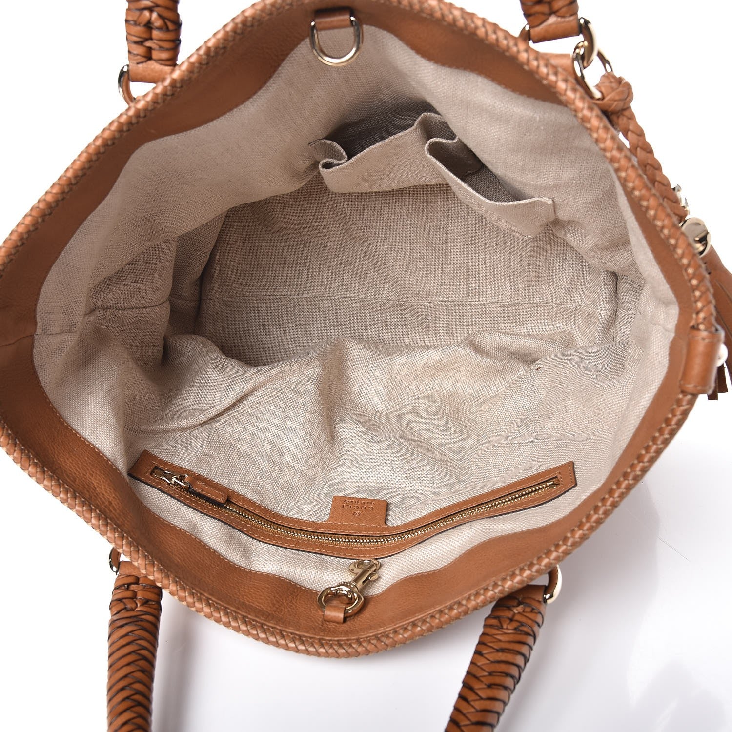 Gucci Calfskin Medium Marrakech Tote Camel 5 of 10