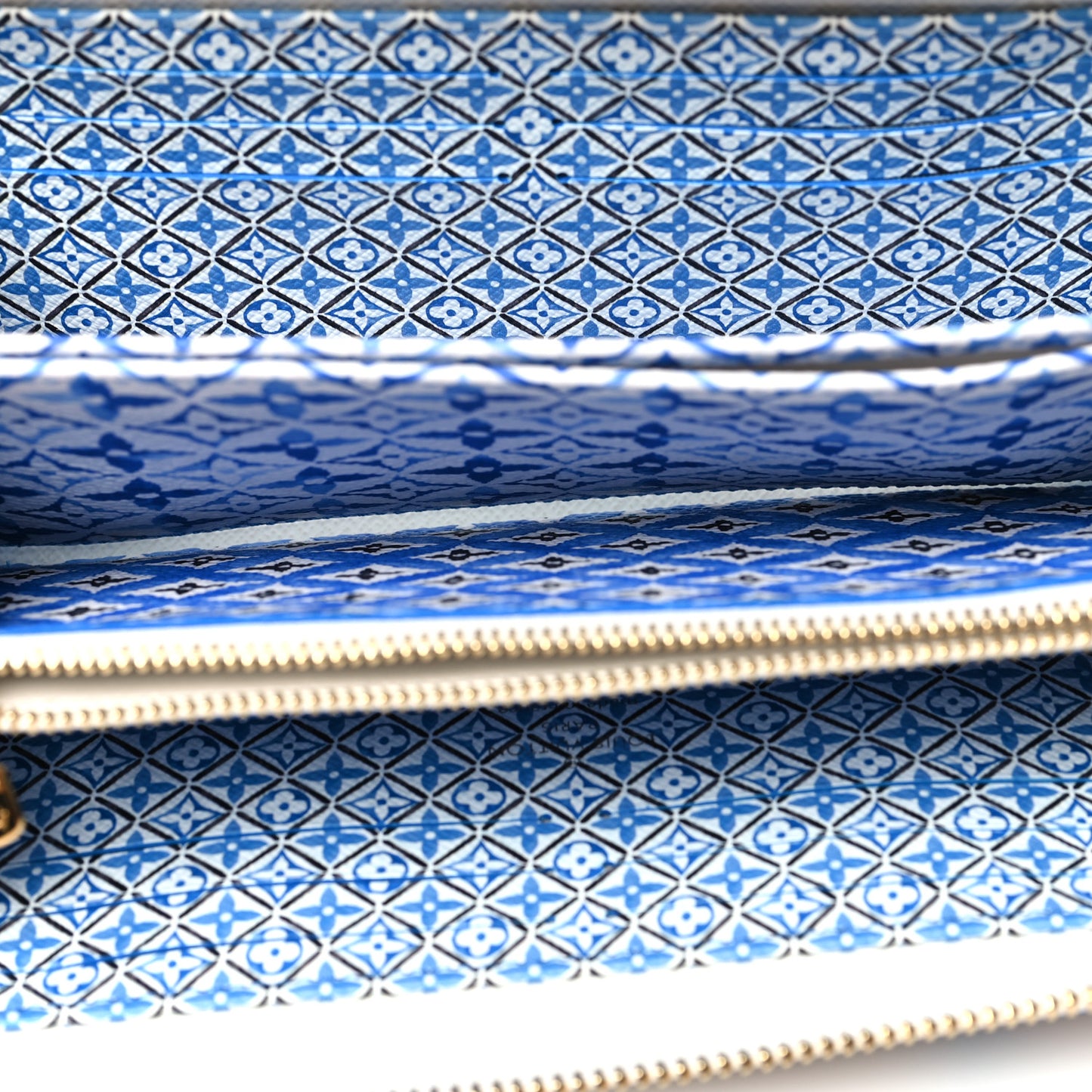 Monogram Giant By The Pool Zippy Wallet Resort Blue