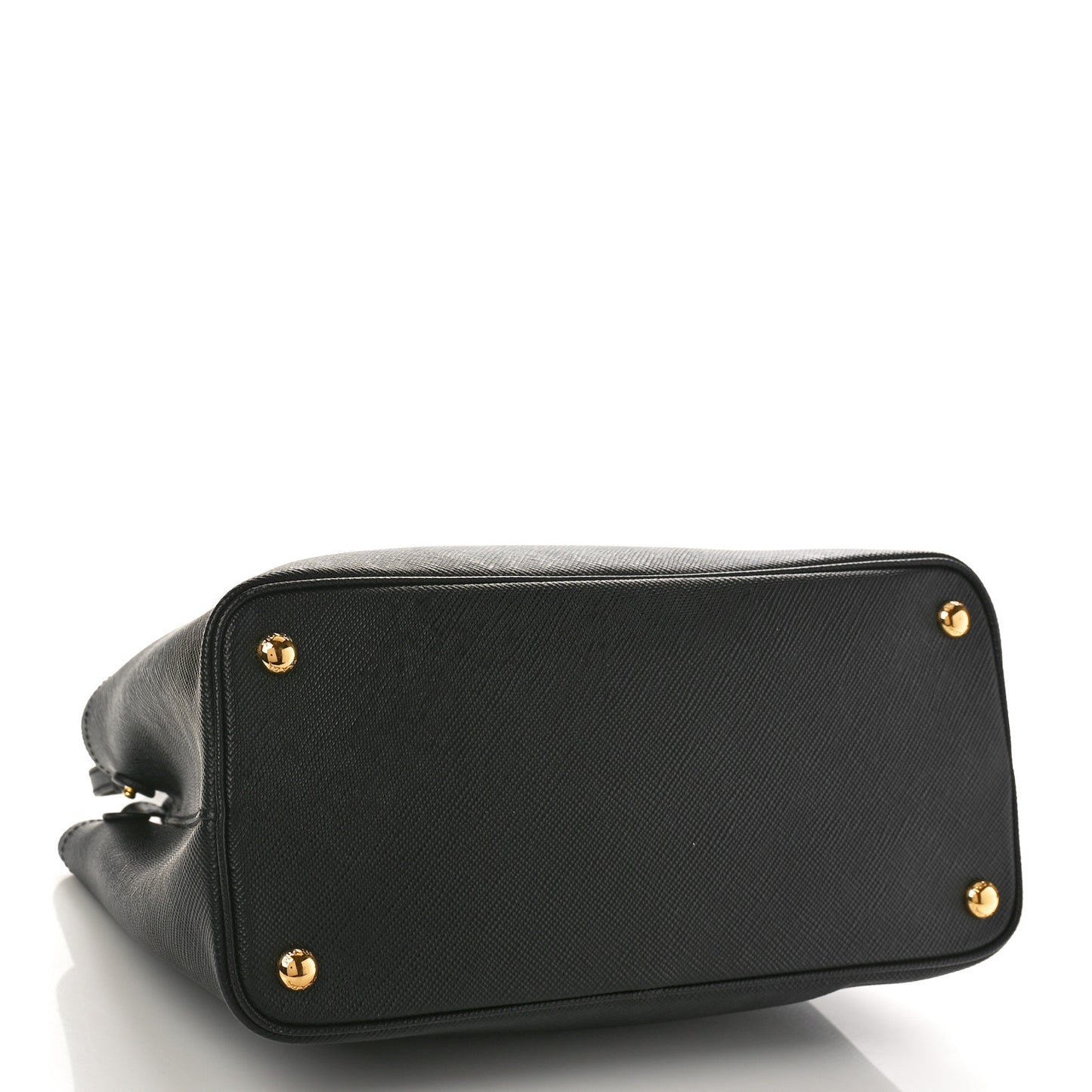 Saffiano Cuir Small Double Bag Black Mughetto