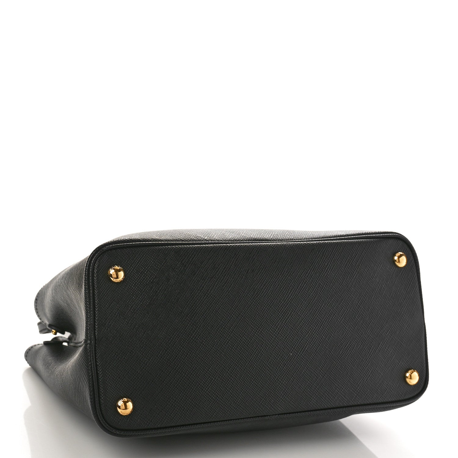 Prada Saffiano Cuir Small Double Bag Black Mughetto 4 of 8