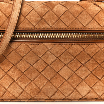Bottega Veneta Suede Intrecciato Bang Bang Vanity Case Amber 9 of 11