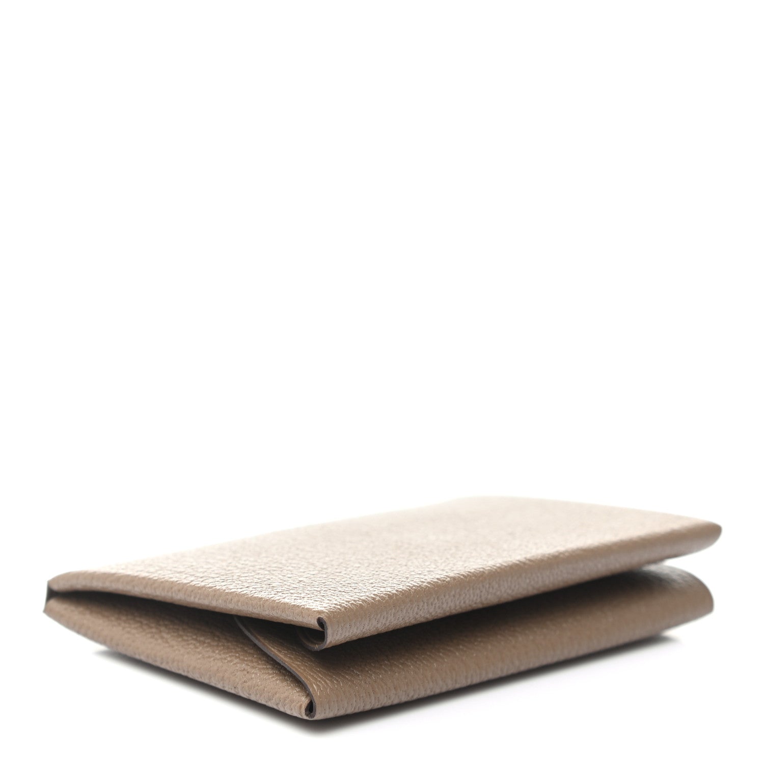 Hermes Chevre Mysore Calvi Duo Card Case Etoupe 4 of 7