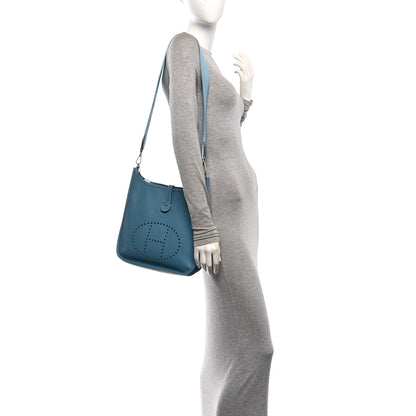Hermes Epsom Evelyne PM Blue Jean 2 of 10