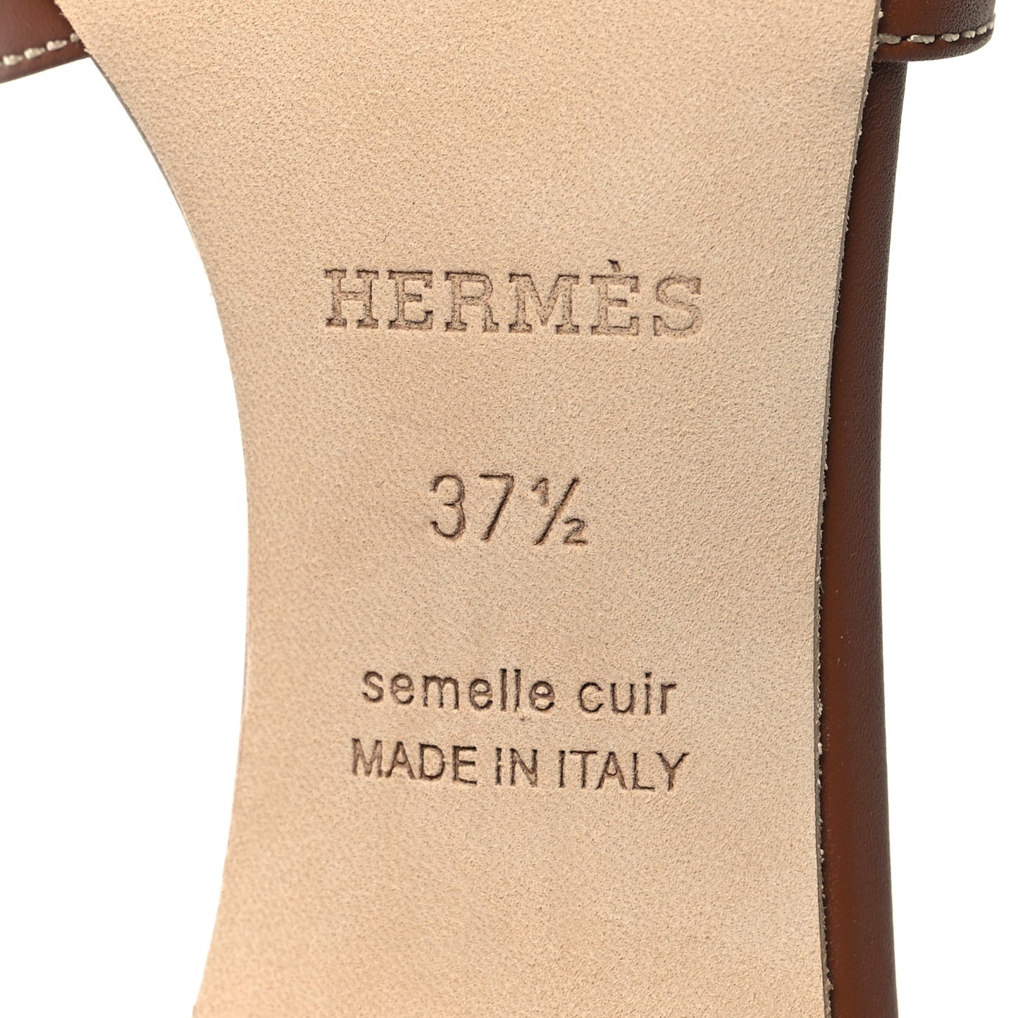 Calfskin Oasis Sandals 37.5 Gold