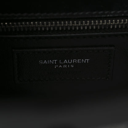 Saint Laurent Shiny Calfskin Le Fermoir Top Handle Bag Small Black 6 of 9