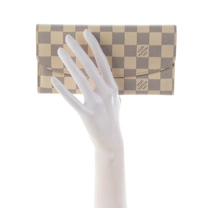 Louis Vuitton Damier Azur Emilie Wallet 2 of 6