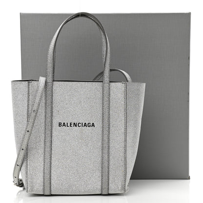 Balenciaga Glitter Calfskin XXS Everyday Tote Silver 12 of 12