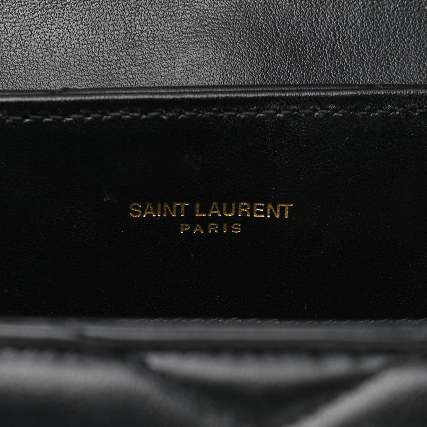 Calfskin Y Quilted Monogram Medium Loulou Chain Satchel Black