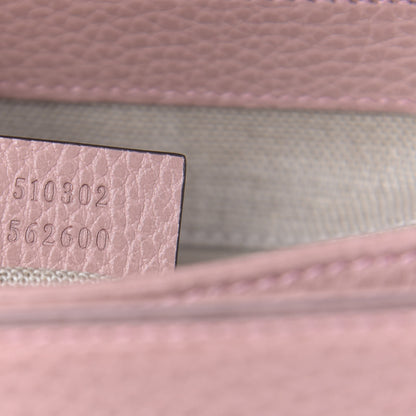 Gucci Dollar Calfskin Interlocking G Top Handle Shoulder Bag Soft Pink 7 of 10