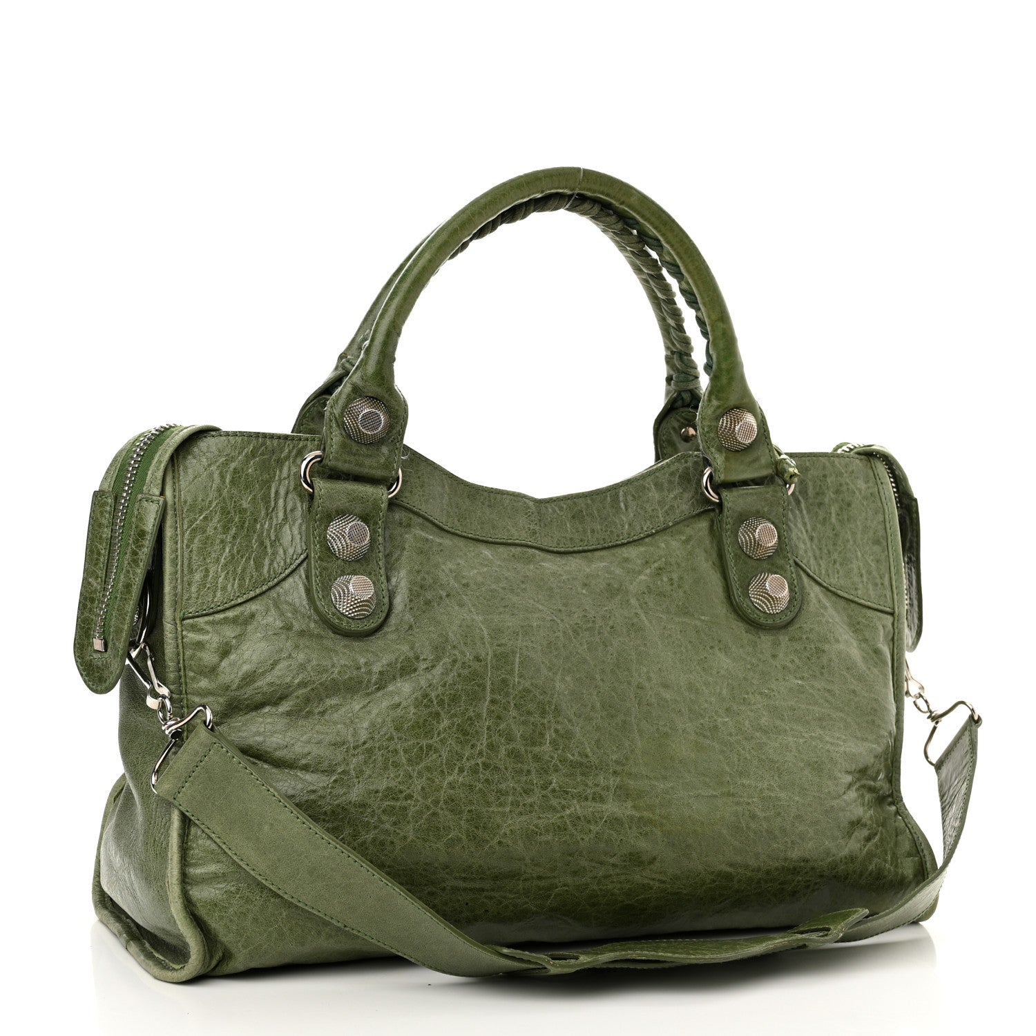 Balenciaga Agneau Giant 21 Silver Hardware City Vert Thyme 3 of 12
