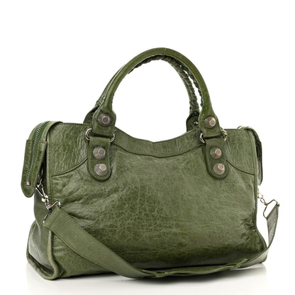 Balenciaga Agneau Giant 21 Silver Hardware City Vert Thyme 3 of 12