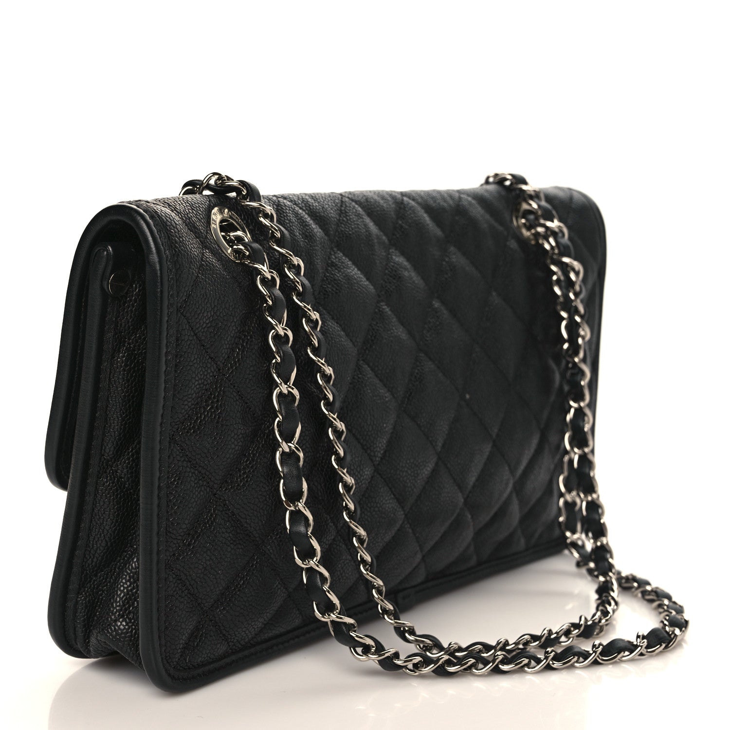 Chanel Caviar Quilted Medium French Riviera Flap Black 3 of 9
