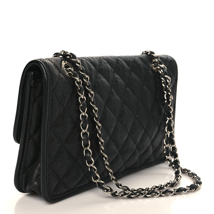 Chanel Caviar Quilted Medium French Riviera Flap Black 3 of 9