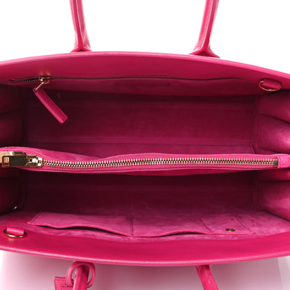 Saint Laurent Calfskin Small Sac De Jour Lipstick Fuchsia 4 of 4