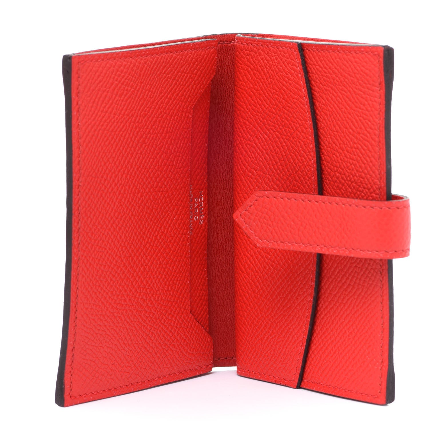 Hermes Epsom Mini Bearn Wallet Rouge De Coeur 5 of 8