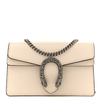 Gucci Dollar Calfskin Crystal Super Mini Dionysus Shoulder Bag Mystic White Black Diamond 1 of 11