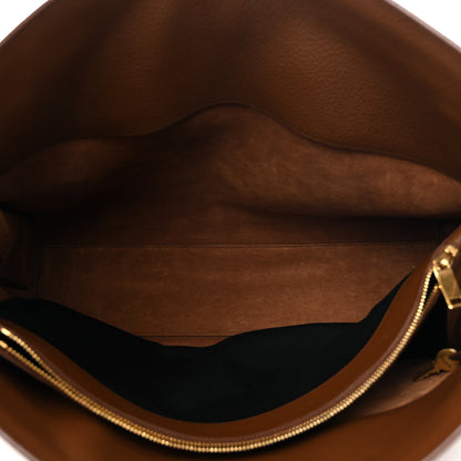Saint Laurent Grained Calfskin Large Souple Sac De Jour Cinnamon 5 of 11