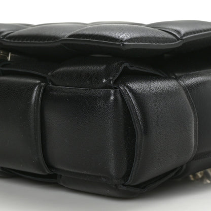 Bottega Veneta Lambskin Maxi Intreccio Padded Chain Cassette Crossbody Bag Black 8 of 8