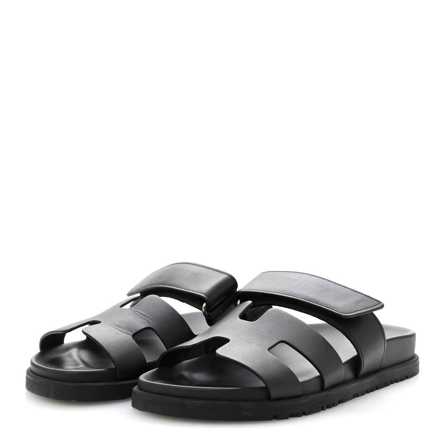 Calfskin Womens Chypre Sandals 35.5 Black