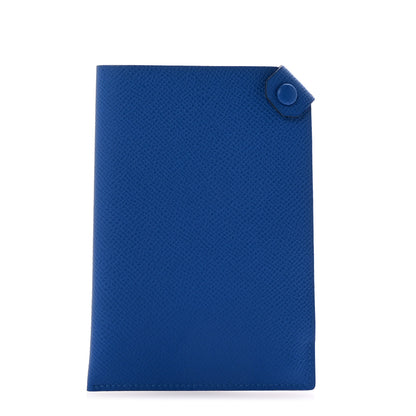 Hermes Epsom Tarmac PM Passport Holder Bleu Hydra 1 of 8